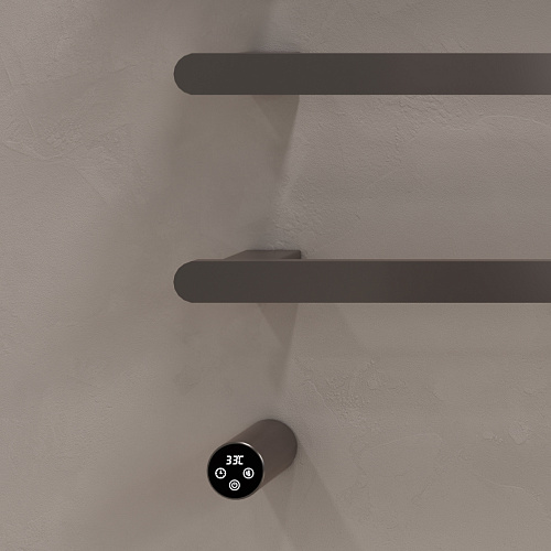 Полотенцесушитель электрический Vincea VTD-2H2GM вороненая сталь, таймер Полотенцесушитель электрический Vincea VTD-2H2GM вороненая сталь, таймер