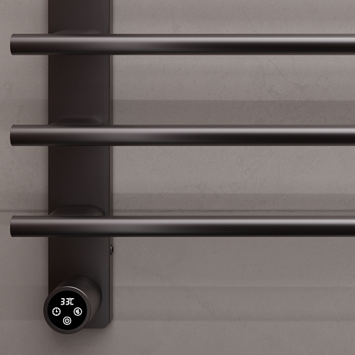 Полотенцесушитель электрический Vincea VTD-2SC3GM вороненая сталь, таймер Полотенцесушитель электрический Vincea VTD-2SC3GM вороненая сталь, таймер