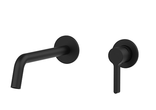 Смеситель для раковины Vincea Villa VBFW-1VL1MB встраиваемый однорычажный, черный Смеситель для раковины Vincea Villa VBFW-1VL1MB встраиваемый однорычажный, черный