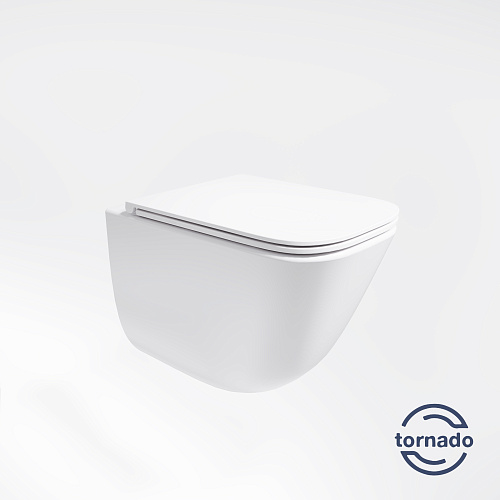 Унитаз подвесной Vincea Demi VT1-55T Tornado, белый, ультратонкое soft-close сиденье Унитаз подвесной Vincea Demi VT1-55T Tornado, белый, ультратонкое soft-close сиденье