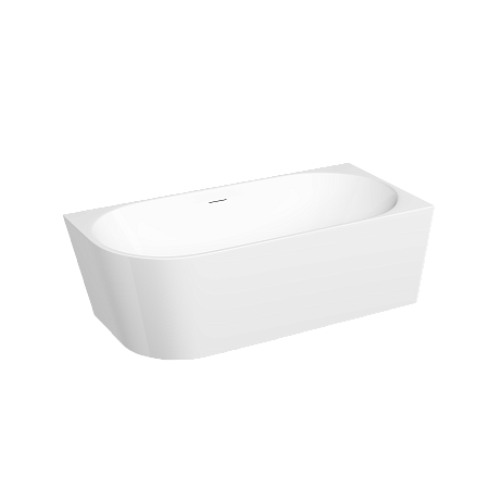 Акриловая ванна SANCOS Edge FB23R 1700x800x580, угловая, правая, с каркасом, со сливом-переливом, донным клапаном&quot;сlick-сlack&quot;, белый