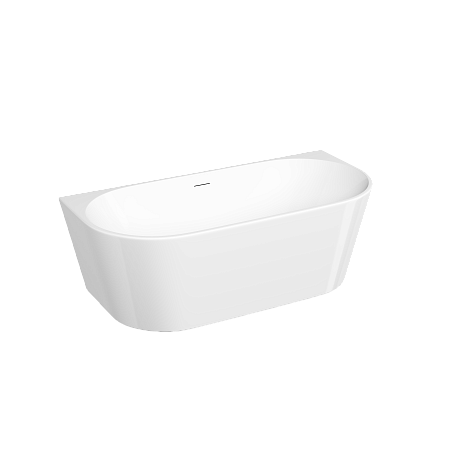 Акриловая ванна SANCOS Labo FB22 1700x800x580, пристенная, с каркасом, со сливом-переливом, донным клапаном&quot;сlick-сlack&quot;, белый