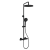 Душевая система SANCOS Teo SC11001MB c термостатом, с регулировкой по высоте черный матовый