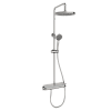 Душевая система SANCOS Teo SC11002CH c термостатом, встроенным изливом, с регулировкой по высоте, хром