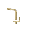 Смеситель для кухни SANCOS Foster SC4014BG с возможностью подключения фильтра, брашированное золото