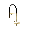 Смеситель для кухни SANCOS Imola SC4010ZG с возможностью подключения фильтра, полированное золото