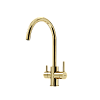 Смеситель для кухни SANCOS Taper SC4012ZG с возможностью подключения фильтра, полированное золото