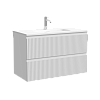 Тумба под раковину SANCOS Snob SNR80/39W R 790х390х500 Bianco подвесная
