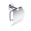 Держатель туалетной бумаги AQUAme Trento AQM7210CR с крышкой, хром