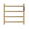 Полотенцесушитель электрический AQUAme AQM3124BG 475x474 c терморегуляторм, золото шлифованное