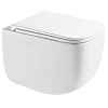 Унитаз подвесной AQUAme AQM2016PRO сиденье SoftClose, технология смыва Invisible, белый глянец