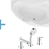 Акриловая ванна Aquanet Capri 160x100 R (каркас + смеситель Grohe BauEdge 2511700A) 00203915 + 00176459 + 00240613 Акриловая ванна Aquanet Capri 160x100 R (каркас + смеситель Grohe BauEdge 2511700A) 00203915 + 00176459 + 00240613