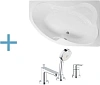Акриловая ванна Aquanet Capri 170x110 R (каркас + смеситель Grohe BauEdge 2511700A) 00203922 + 00155684 + 00240613