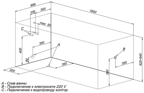 Акриловая ванна Aquanet Nord 160x70 (каркас + смеситель Aquanet Practic 2 AF111-63B) 00204018 + 00169205 + 00216780 Акриловая ванна Aquanet Nord 160x70 (каркас + смеситель Aquanet Practic 2 AF111-63B) 00204018 + 00169205 + 00216780
