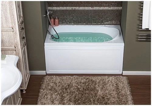 Акриловая ванна Aquanet West 120x70 (+ шторка Aquanet Alfa 4 NF6222-pivot) 00204050 + 00196049 Акриловая ванна Aquanet West 120x70 (+ шторка Aquanet Alfa 4 NF6222-pivot) 00204050 + 00196049