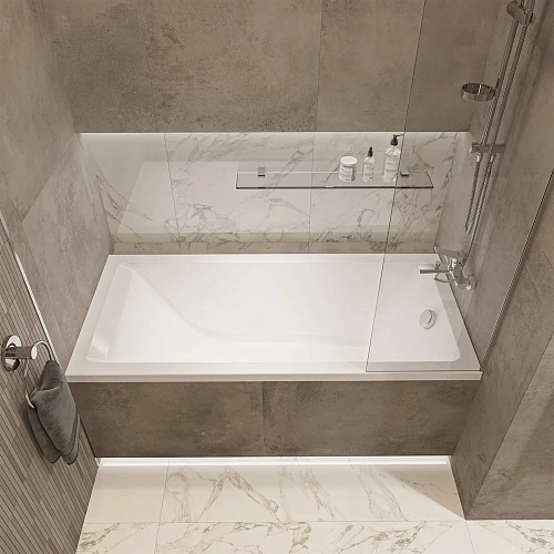 Акриловая ванна STWORKI Карлстад 150x70, с каркасом и сливом-переливом 563265 Акриловая ванна STWORKI Карлстад 150x70, с каркасом и сливом-переливом 563265