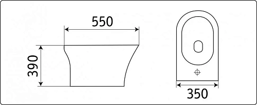 Биде напольное CeramaLux 1217Е Биде напольное CeramaLux 1217Е