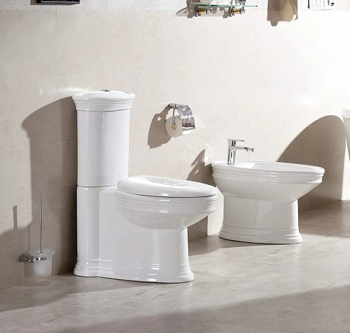 Биде напольное CeramaLux 2051 белый Биде напольное CeramaLux 2051 белый