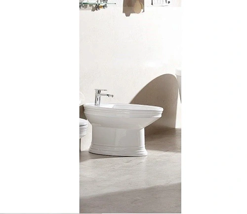 Биде напольное CeramaLux 2051 белый Биде напольное CeramaLux 2051 белый