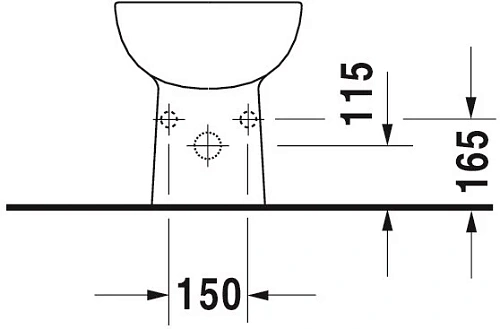Биде напольное Duravit D-Code 22381000002 Биде напольное Duravit D-Code 22381000002