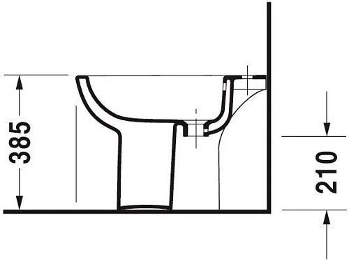Биде напольное Duravit D-Code 22381000002 Биде напольное Duravit D-Code 22381000002