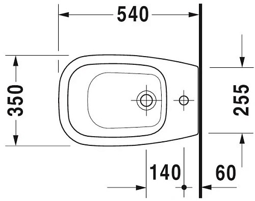 Биде напольное Duravit D-Code 22381000002 Биде напольное Duravit D-Code 22381000002
