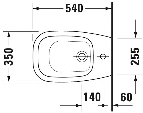 Биде напольное Duravit D-Code 22381000002 Биде напольное Duravit D-Code 22381000002