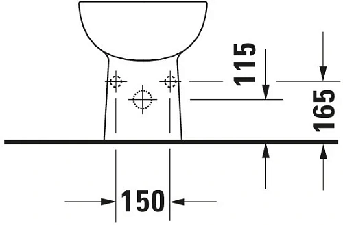 Биде напольное Duravit D-Code 22381000002 Биде напольное Duravit D-Code 22381000002