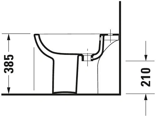Биде напольное Duravit D-Code 22381000002 Биде напольное Duravit D-Code 22381000002