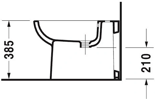 Биде напольное Duravit D-Code 22411000002 Биде напольное Duravit D-Code 22411000002