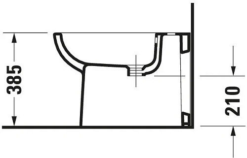 Биде напольное Duravit D-Code 22411000002 Биде напольное Duravit D-Code 22411000002