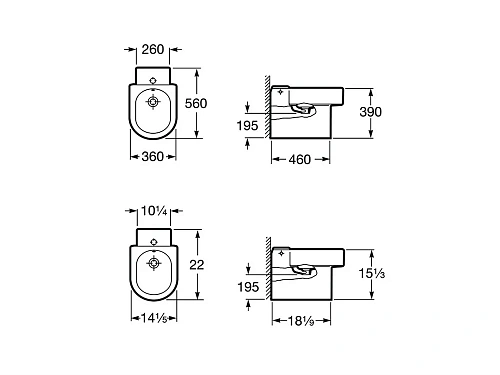 Биде напольное Roca Happening 357564000 Биде напольное Roca Happening 357564000