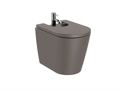 Биде напольное Roca Inspira round BTW кофейный 357527660 Биде напольное Roca Inspira round BTW кофейный 357527660