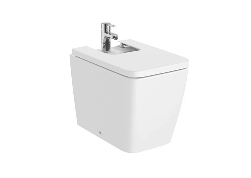 Биде напольное Roca Inspira square BTW белый матовый 357537620 Биде напольное Roca Inspira square BTW белый матовый 357537620