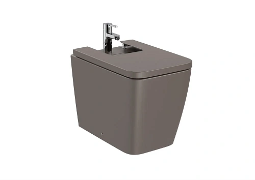 Биде напольное Roca Inspira square BTW кофейный 357537660 Биде напольное Roca Inspira square BTW кофейный 357537660