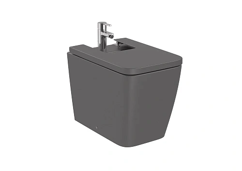 Биде напольное Roca Inspira square BTW оникс 357537640 Биде напольное Roca Inspira square BTW оникс 357537640