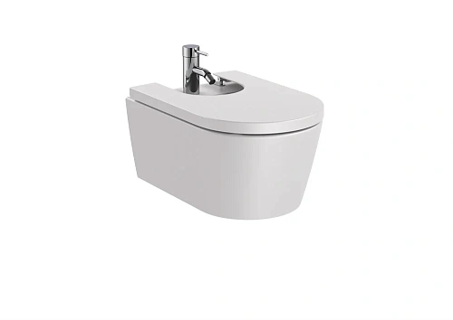 Биде подвесное Roca Inspira round жемчужный 357525630 Биде подвесное Roca Inspira round жемчужный 357525630