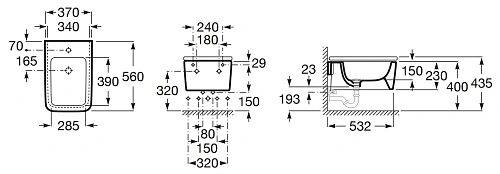 Биде подвесное Roca Inspira Square 357535000 Биде подвесное Roca Inspira Square 357535000