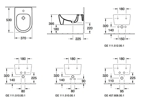 Биде подвесное Villeroy & Boch Avento 54050001 (5405 00 01) Биде подвесное Villeroy & Boch Avento 54050001 (5405 00 01)