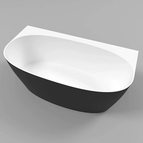 Ванна из искусственного камня WHITECROSS Pearl A 155x80 (черный/белый мат) искусственный камень 0214 0214.155080.20100 Ванна из искусственного камня WHITECROSS Pearl A 155x80 (черный/белый мат) искусственный камень 0214 0214.155080.20100