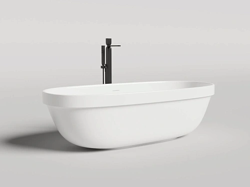 Ванна отдельностоящая Salini GRECA IN 180x80 RAL полностью 104821MF из искусственого камня S-Stone Ванна отдельностоящая Salini GRECA IN 180x80 RAL полностью 104821MF из искусственого камня S-Stone