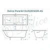 Ванна чугунная Delice Parallel 1700х800 с ручками и антискользящим покрытием DLR220502R-AS Ванна чугунная Delice Parallel 1700х800 с ручками и антискользящим покрытием DLR220502R-AS