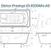 Ванна чугунная Delice Prestige 160х70 с антискользящим покрытием DLR230614-AS Ванна чугунная Delice Prestige 160х70 с антискользящим покрытием DLR230614-AS