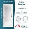Ванна чугунная Delice Prestige 170х70 с отверстиями под ручки и антискользящим покрытием DLR230624R-AS Ванна чугунная Delice Prestige 170х70 с отверстиями под ручки и антискользящим покрытием DLR230624R-AS