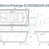 Ванна чугунная Delice Prestige 170х70 с отверстиями под ручки и антискользящим покрытием DLR230624R-AS Ванна чугунная Delice Prestige 170х70 с отверстиями под ручки и антискользящим покрытием DLR230624R-AS
