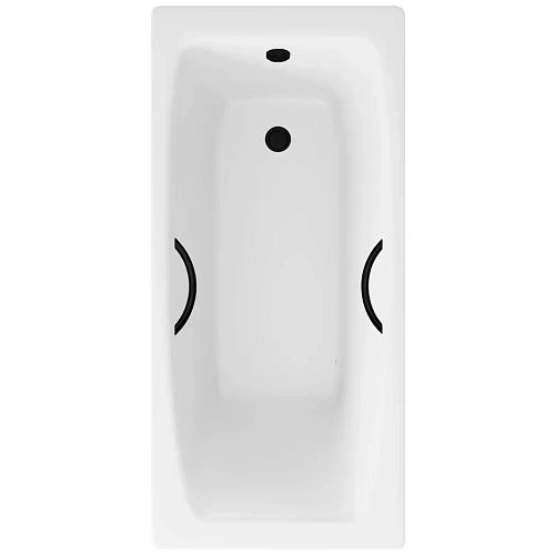Ванна чугунная Delice Repos 150х70 DLR220507RB с черными матовыми ручками Ванна чугунная Delice Repos 150х70 DLR220507RB с черными матовыми ручками