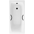Ванна чугунная Delice Repos 150х70 DLR220507RB-AS с черными матовыми ручками и антискользящим покрытием Ванна чугунная Delice Repos 150х70 DLR220507RB-AS с черными матовыми ручками и антискользящим покрытием