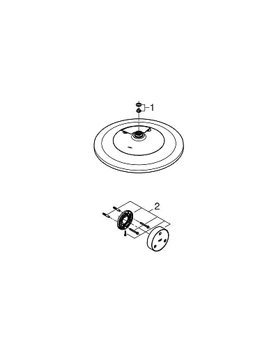 Верхний душ GROHE Rainshower 310 SmartConnect, хром (26641000) Верхний душ GROHE Rainshower 310 SmartConnect, хром (26641000)