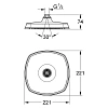 Верхний душ GROHE Rainshower Grandera, 1 режим, 220х200 мм, хром (27974000) Верхний душ GROHE Rainshower Grandera, 1 режим, 220х200 мм, хром (27974000)