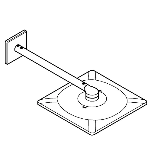 Верхний душ GROHE Rainshower SmartActive 310 Cube и Кронштейн верхнего душа 430 мм, 2 режима струи, 26479GN0 Верхний душ GROHE Rainshower SmartActive 310 Cube и Кронштейн верхнего душа 430 мм, 2 режима струи, 26479GN0